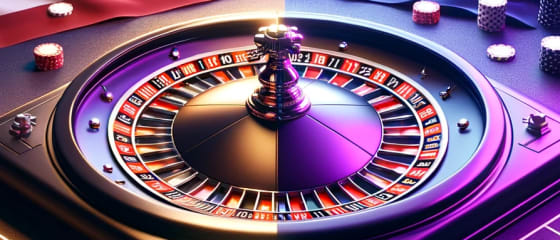 Избор на американска или европейска рулетка в казино с дилър на живо